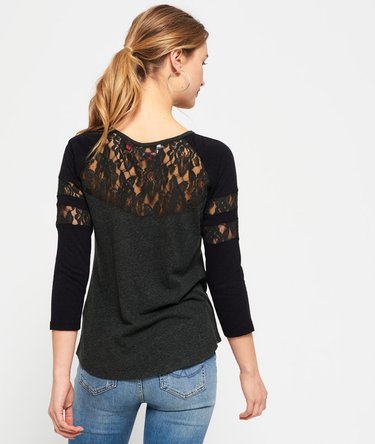 Lace Insert Baseball Top Image 4