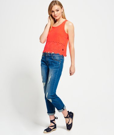 Beach Broiderie Shell Top Image 3