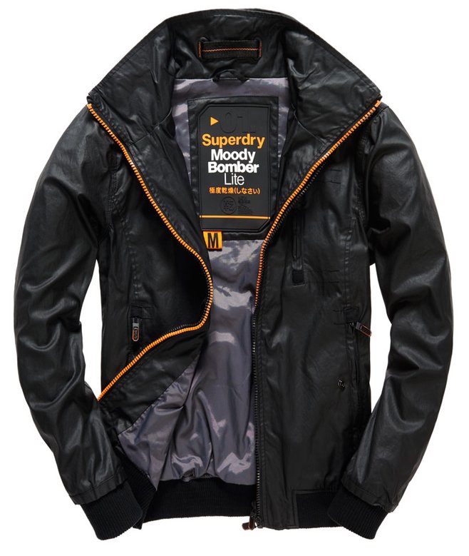 Moody Bomber Lite Jacke schwarz für Herren Superdry CH-DE