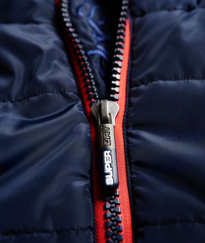 Veste Sports Pufferbleu marine/rouge pour Homme Superdry FR