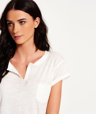 Burnout Notch Neck Pocket T-shirt Image 5