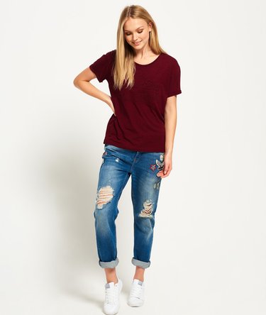 Schmal geschnittenes Vintage Logo Boyfriend-T-Shirt Image 3