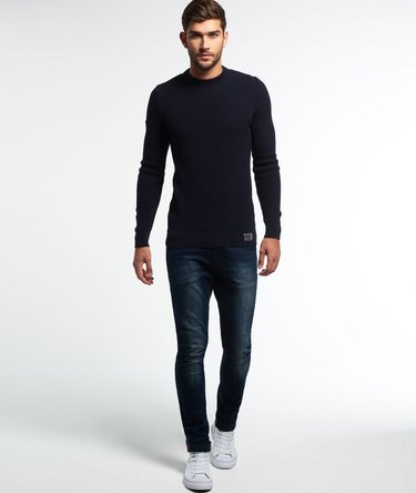 University Waffle Crew Jumper Image 3