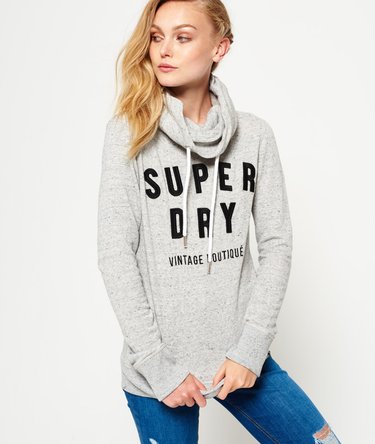 Applique Funnel Hoodie Image 1