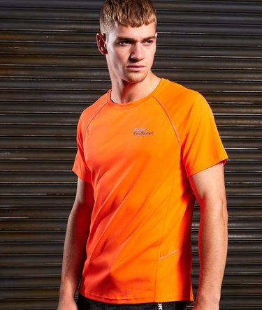 Core Train piqué T-shirt met vochtafvoerende mesh Image 1