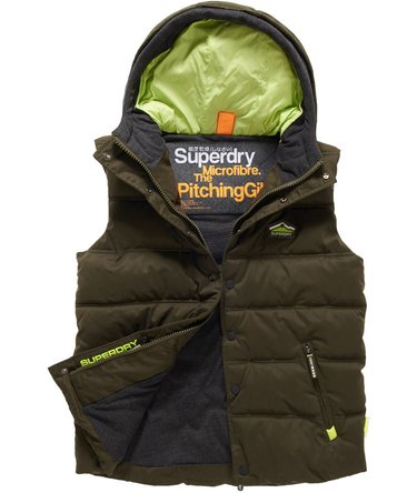 Hooded Microfibre Pitching Gilet Image 1