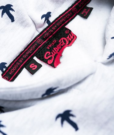 Vintage Logo Ditsy All Over Print Hoodie Image 7
