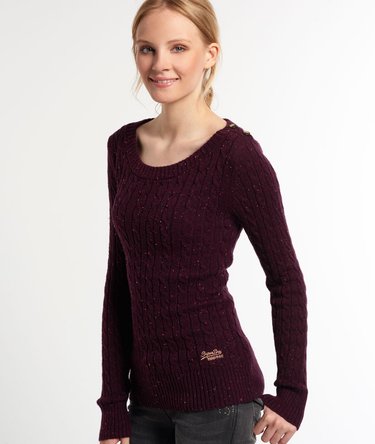 New Croyde Cable Crew Neck Jumper Image 1