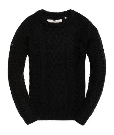 Columbus Cable Crew Neck Jumper Image 2