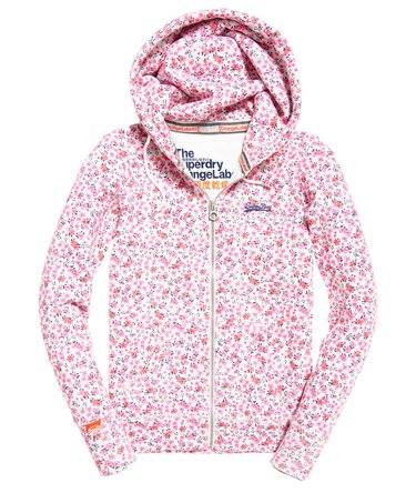 Orange Label volledig bedrukte hoodie met rits Image 2