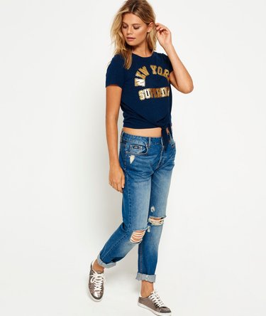 Camiseta anudada College Image 3