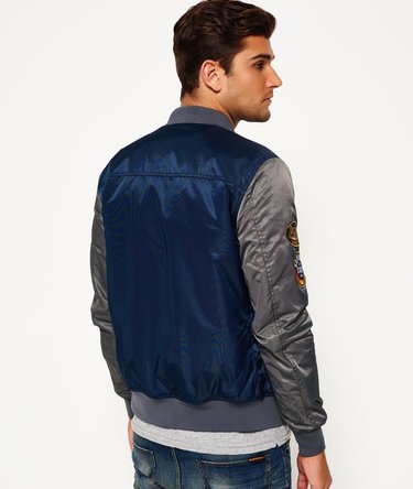 Contrast Sleeve Bomber Jacket Image 4