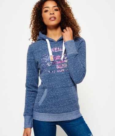 Vintage Logo Sequin Hoodie Image 1
