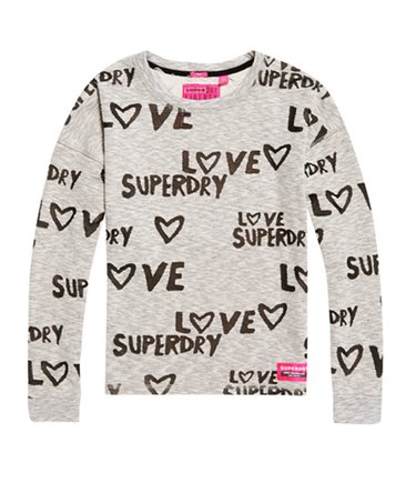 All Over Print Burnout Crew Jumper Image 2