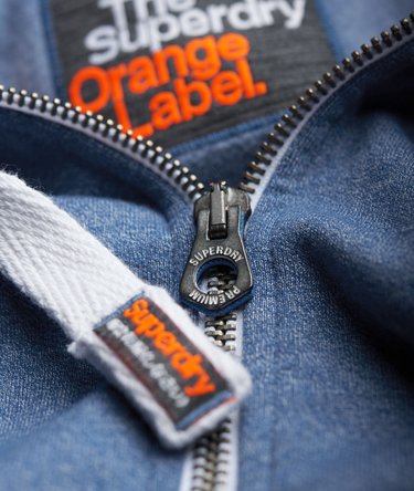 Orange Label Zip Hoodie Image 5