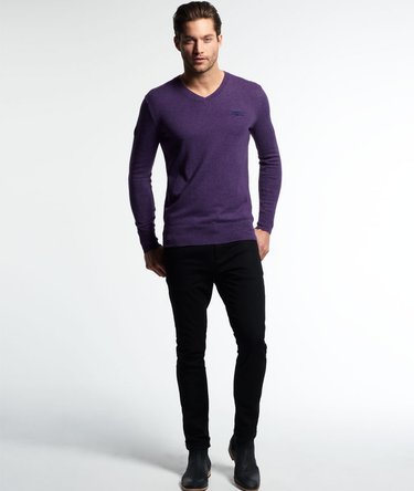 Orange Label V-Neck Jumper Image 3