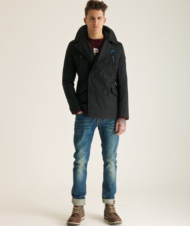 Merchant kort regnfrakk Image 3