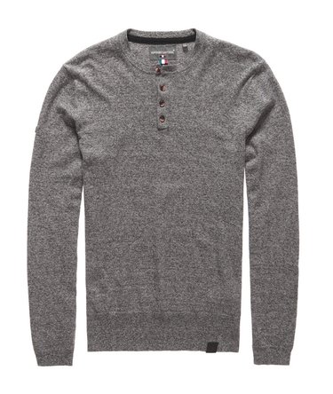 Orange Label Strikket Grandad-genser Image 2