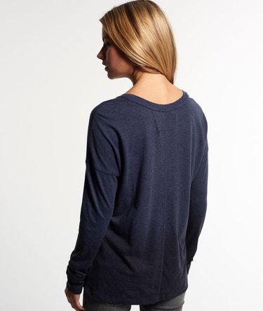 Ombre Sequin Pocket Long Sleeve Top Image 4