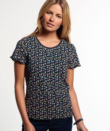 Super Sewn Print Lace T-shirt Image 1
