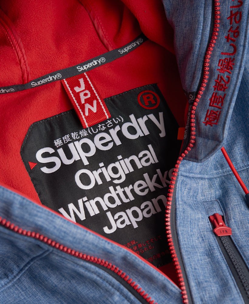 mens Hooded SD-Windtrekker Jacket in Dark Grey Grit/Studio