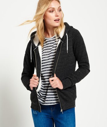 Orange Label Luxe Sherpa Zip Hoodie Image 1