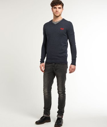 Orange Label tr&oslash;je med V-hals Image 3