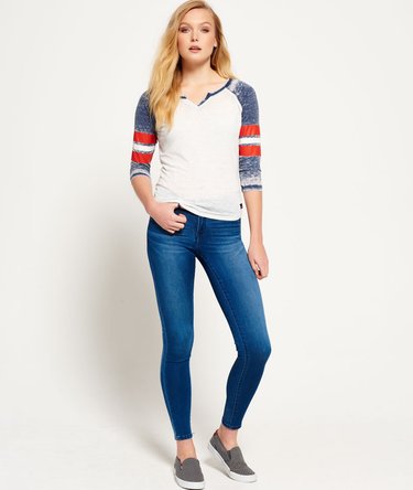 Burnout Notch Neck Baseball T-shirt Image 4