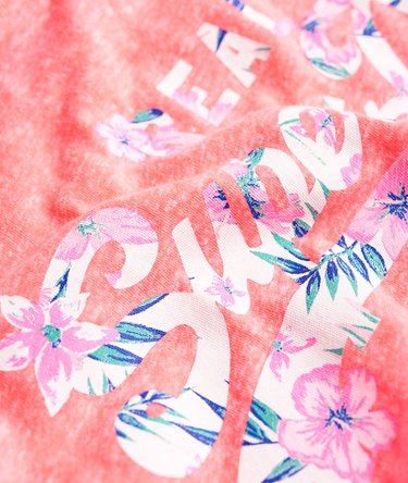 Camiseta Vintage Logo Hibiscus Cut Out Image 6