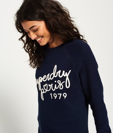 Applique Slim Crew Top Image 3