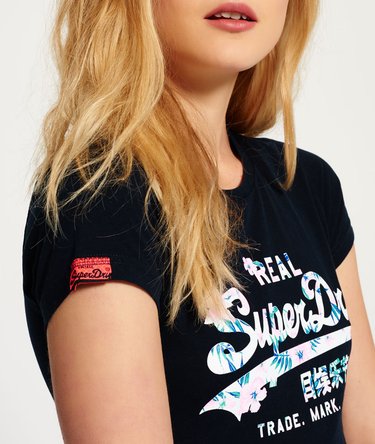 Camiseta Vintage Logo Hibiscus Cut Out Image 4
