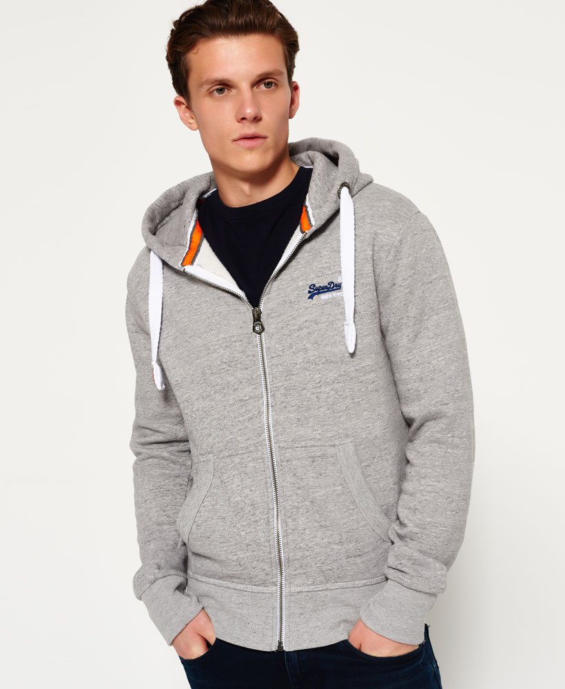 【Superdry】グレー - Superdry VL 刺繍 ロゴ ジップパーカー Buy Superdry Grey VL Embroidered Logo Zip Hoodie from Next Japan