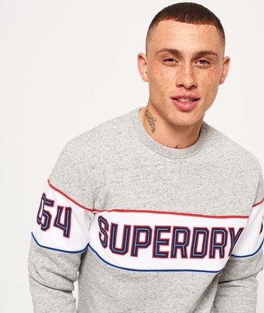 Retro randig sweatshirt Image 1