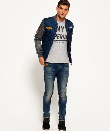 Contrast Sleeve Bomber Jacket Image 3