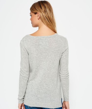 Pull en maille à col en V Luxe Image 4