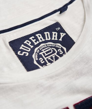 Varsity Applique Roll Cuff T-shirt Image 6