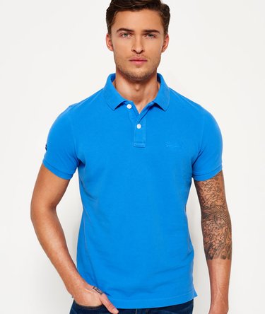 Vintage Destroyed Pique Polo Shirt Image 1