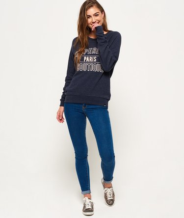 Applique Raglan Crew Sweatshirt Image 3