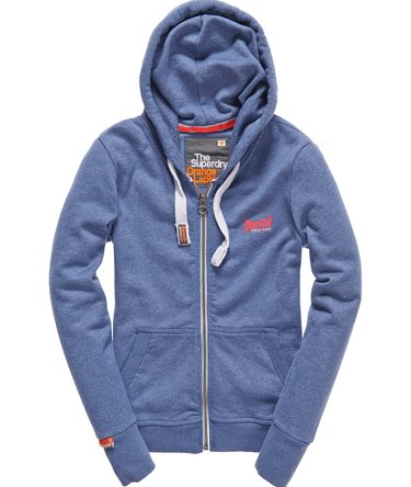 Orange Label Zip Hoodie Image 2