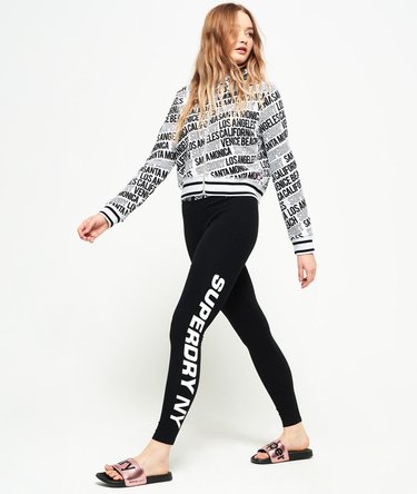 Logo All Over Print Zip Hoodie Image 3