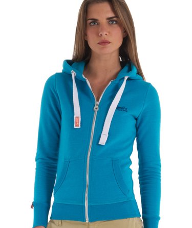 Orange Label Zip Hoodie Image 4