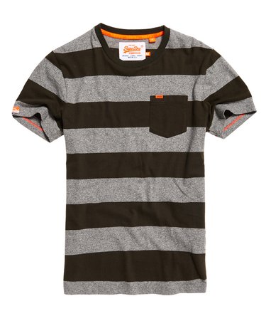 Orange Label Stripe Pocket T-Shirt Image 1