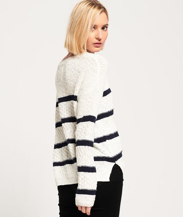 Atlantic Stripe Rib Knit Jumper Image 4