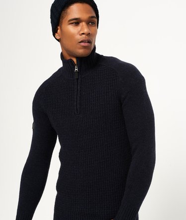 Harlo Textured Henley Jumper Image 5