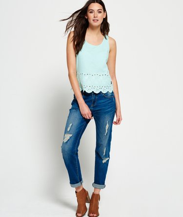 Beach Broiderie Shell Top Image 3