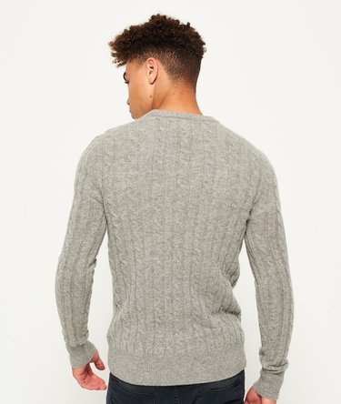 Jersey en punto trenzado Harlo Crew Image 4