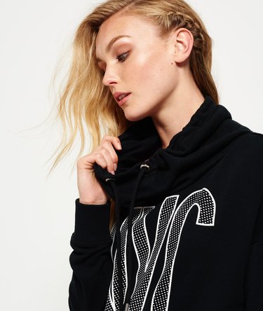 Sudadera con capucha y cuello chimenea Sporty Image 3