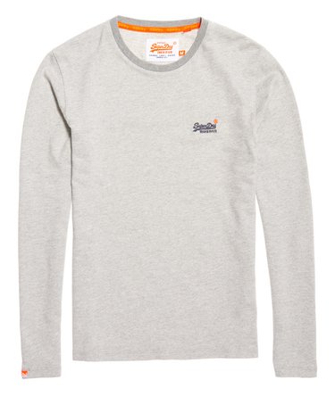 Strukturiertes Orange Label Langarmoberteil Image 2
