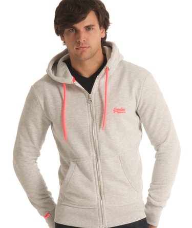 Pop Colour Zip Hoodie Image 3