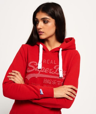 Vintage Logo Embossed Hoodie Image 5